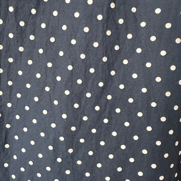 H&M Navy Polka Dot Slim Fit Shirt xl - Picture 3 of 4